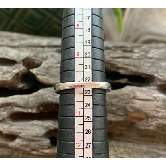 Pink Aventurine, Mother of Pearl, and Sterling Silver Ring - Picture 5 of 5